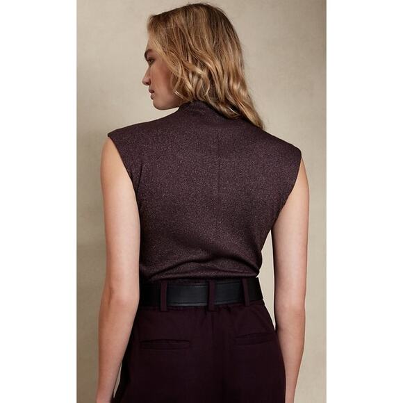 Banana Republic Metallic Shimmer Sleeveless Sweater - XS - Picture 2 of 6